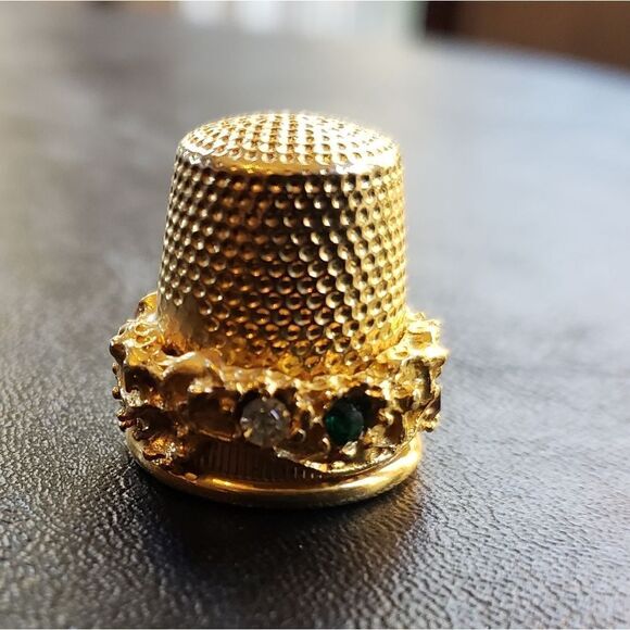 Vtg Jewled Thimble - Picture 4 of 6